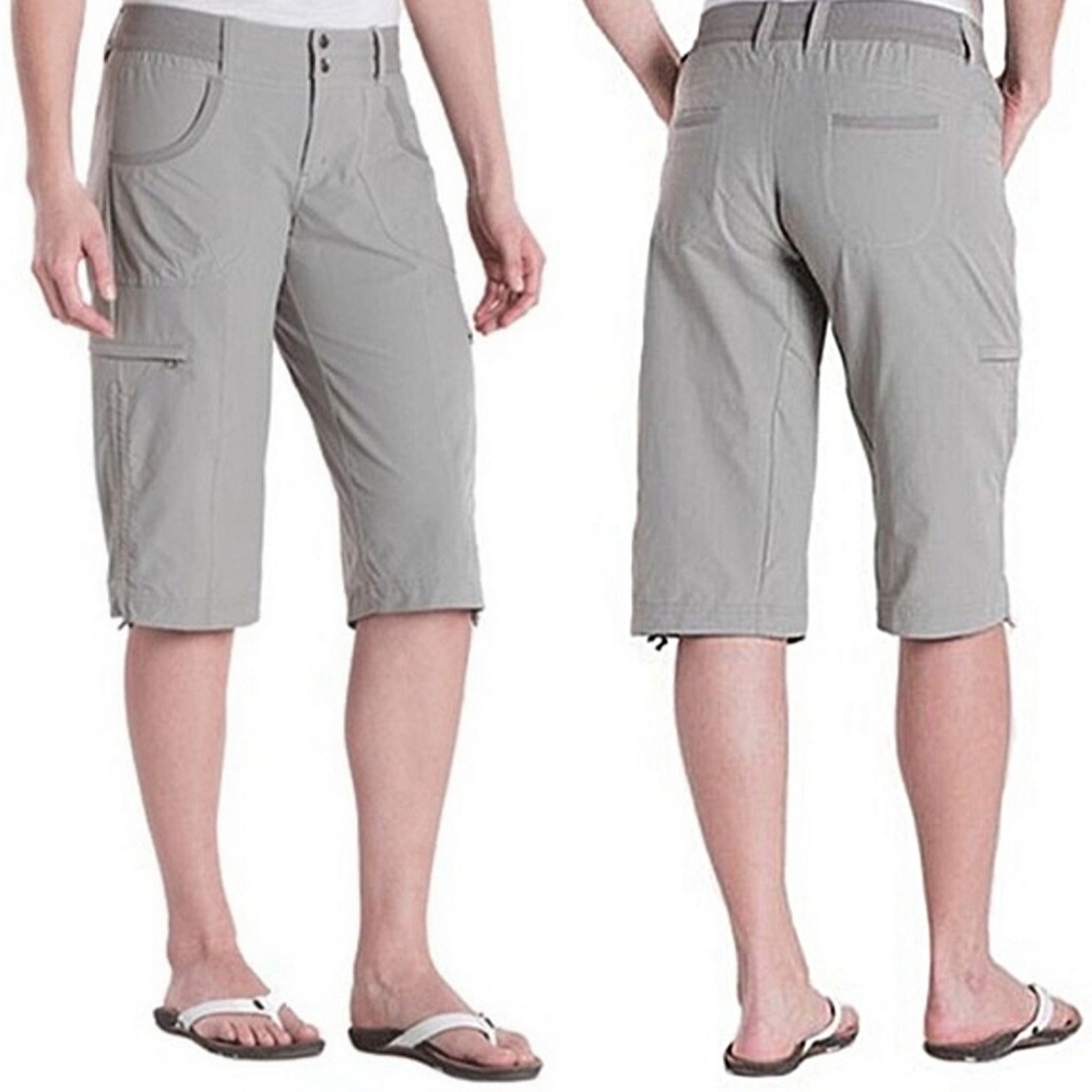 Kuhl "Durango Knicker" Capri Bermuda Cargo Short Khaki Brown | Women's Size 4 - Picture 8 of 10